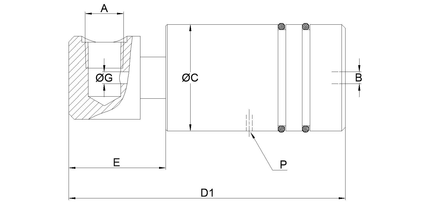 Ротационное соединение 1005-108-001 Deublin