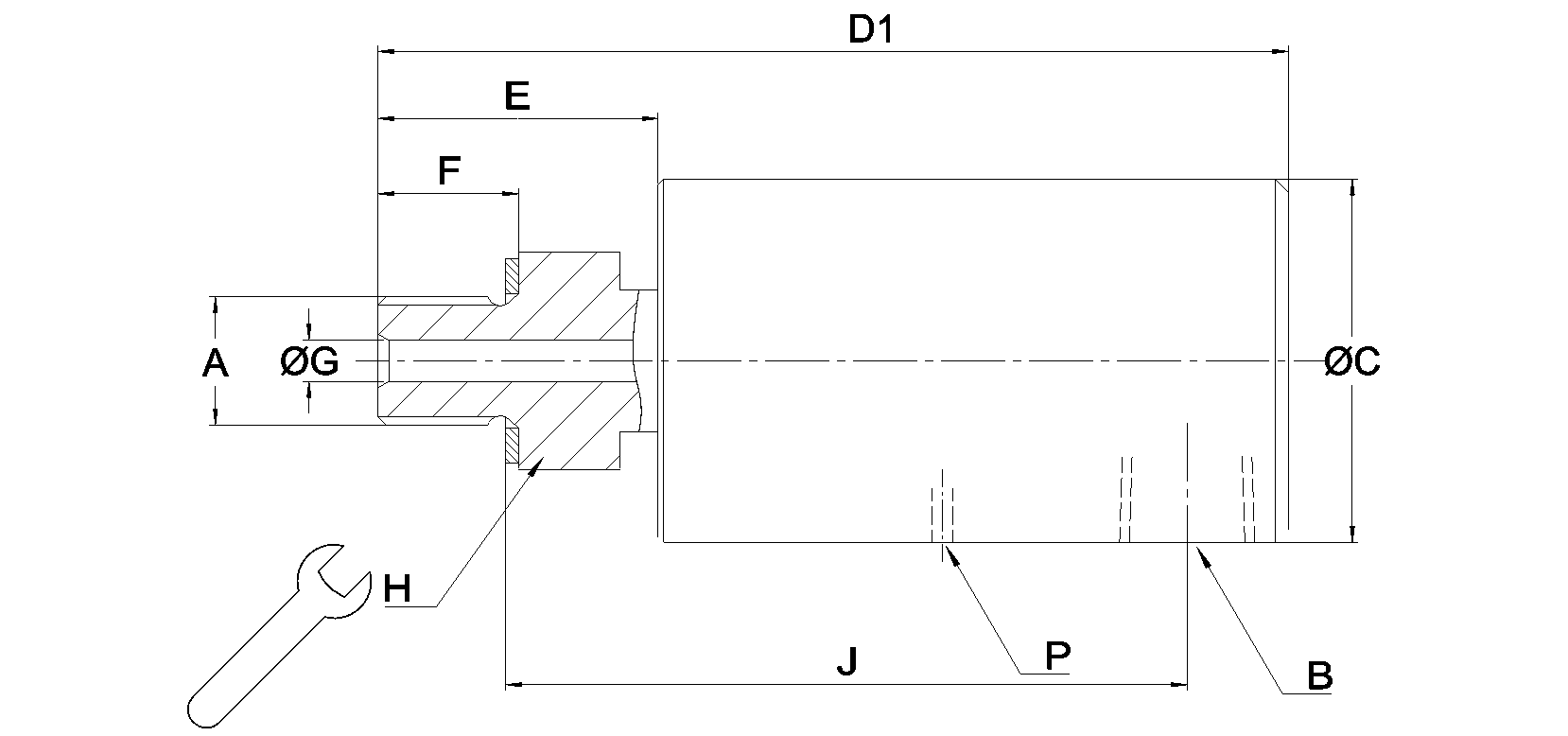 Ротационное соединение 1005-082-039 Deublin