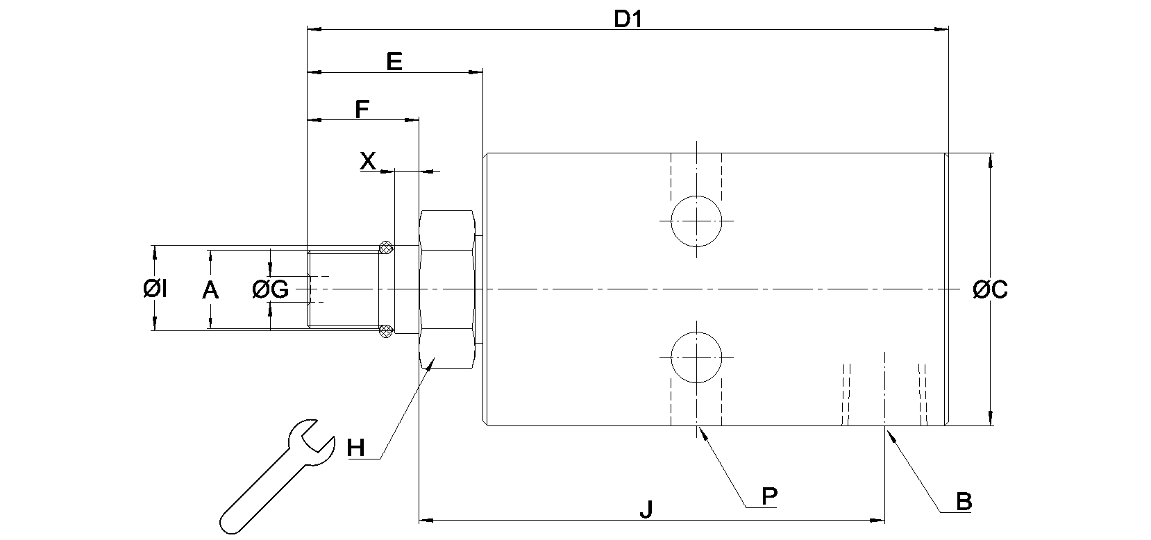 Ротационное соединение 1005-402-401 Deublin