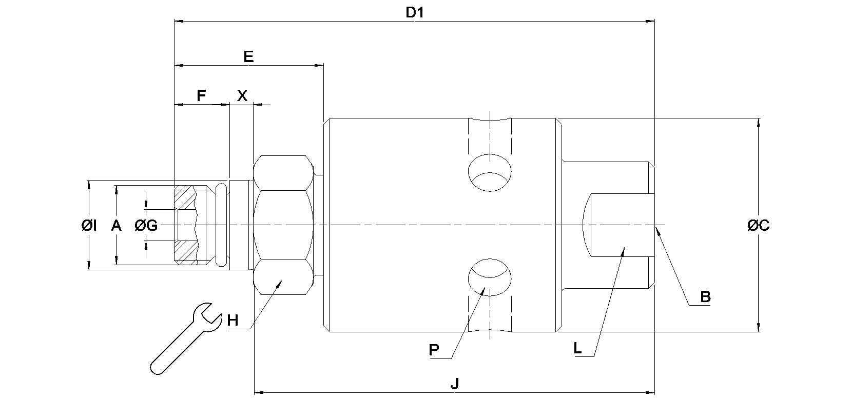 Ротационное соединение 1101-200-259 Deublin