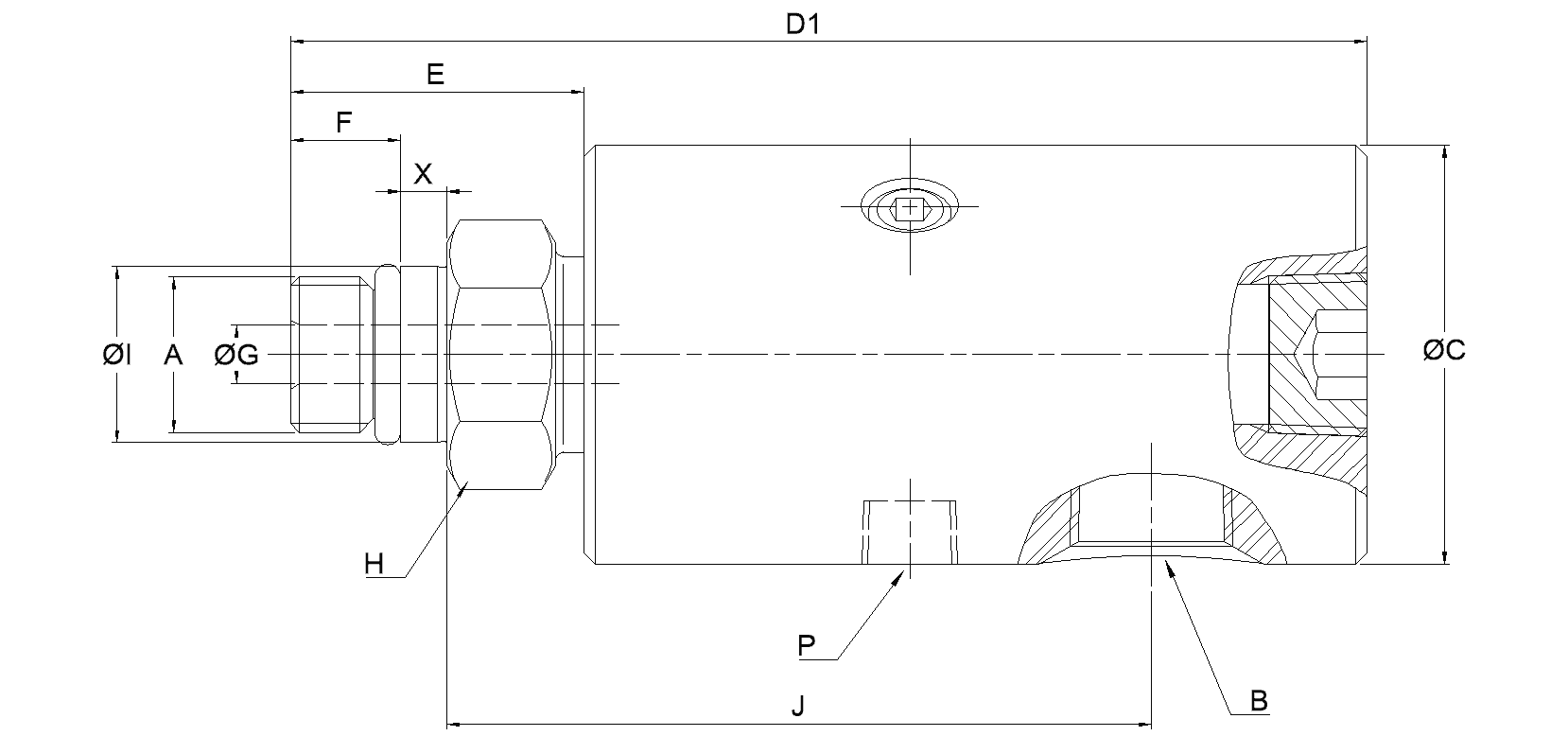 Ротационное соединение 1101-202-651 Deublin