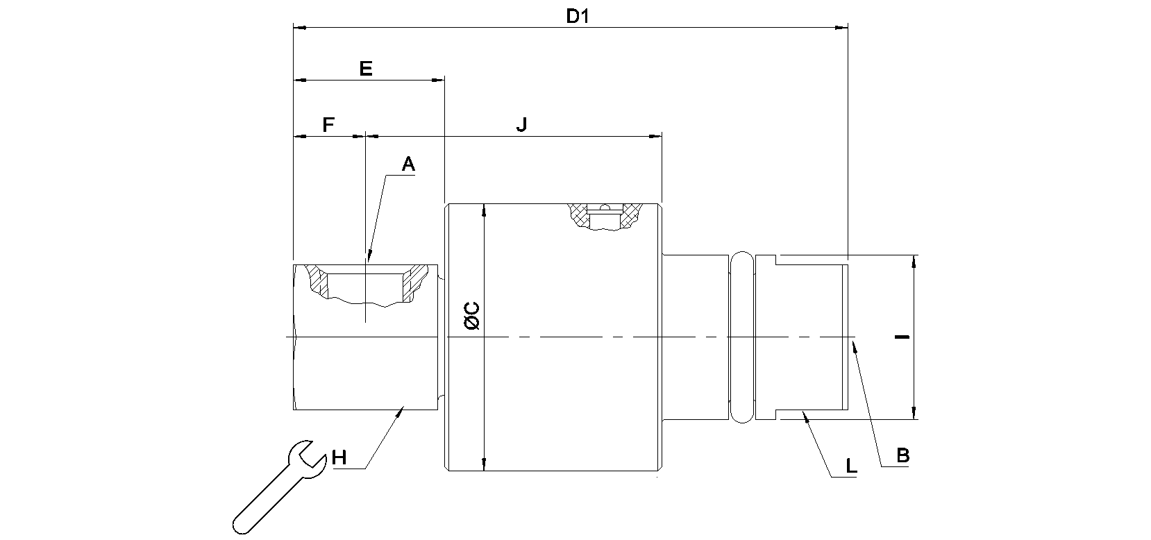 Ротационное соединение 1102-025-001 Deublin