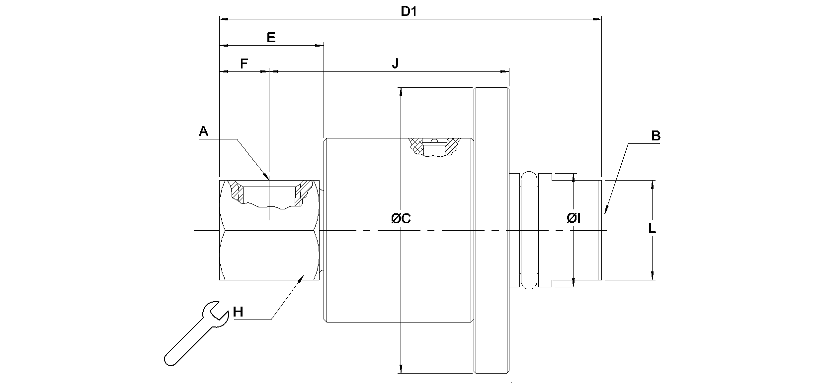 Khớp nối xoay Rotary Union 1102-025-001004 Deublin Việt Nam