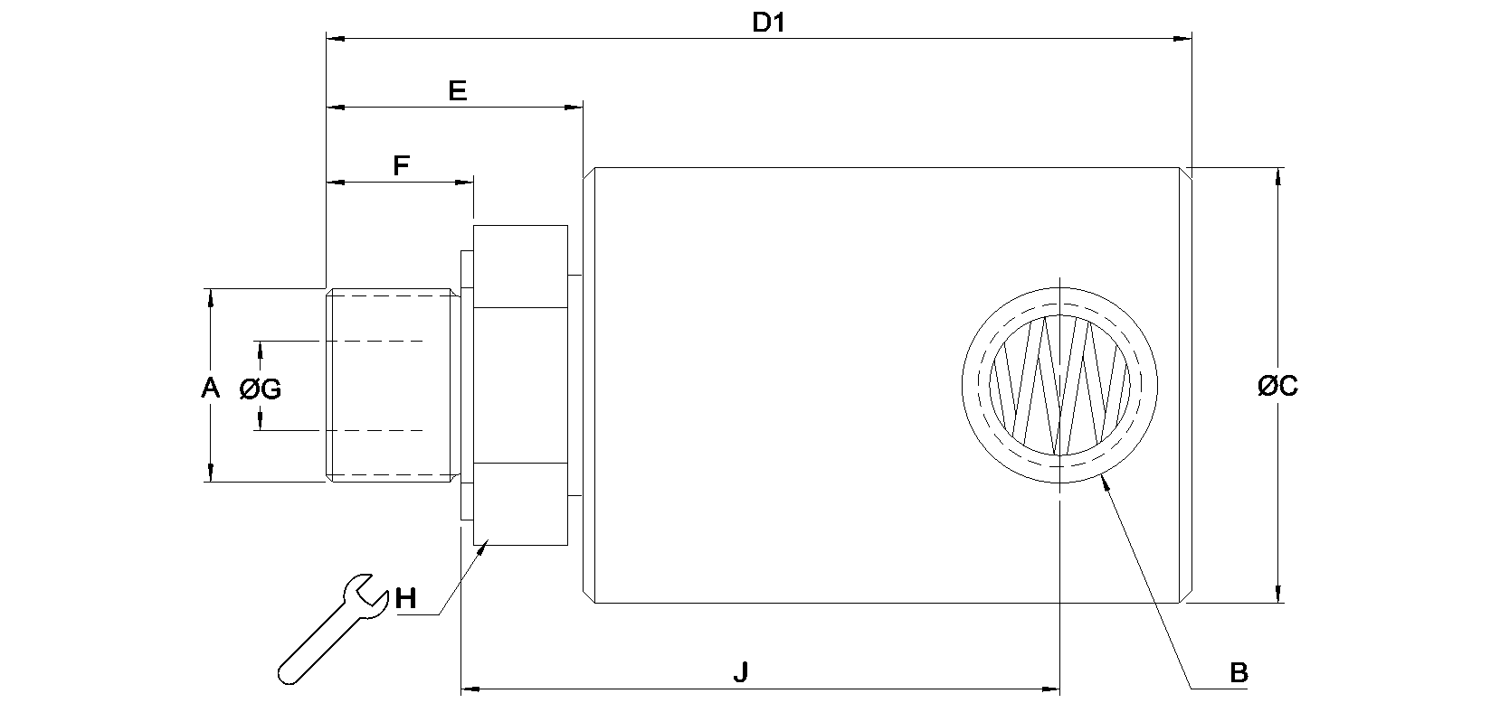 Khớp nối xoay Rotary Union 1102-070-081 Deublin Việt Nam