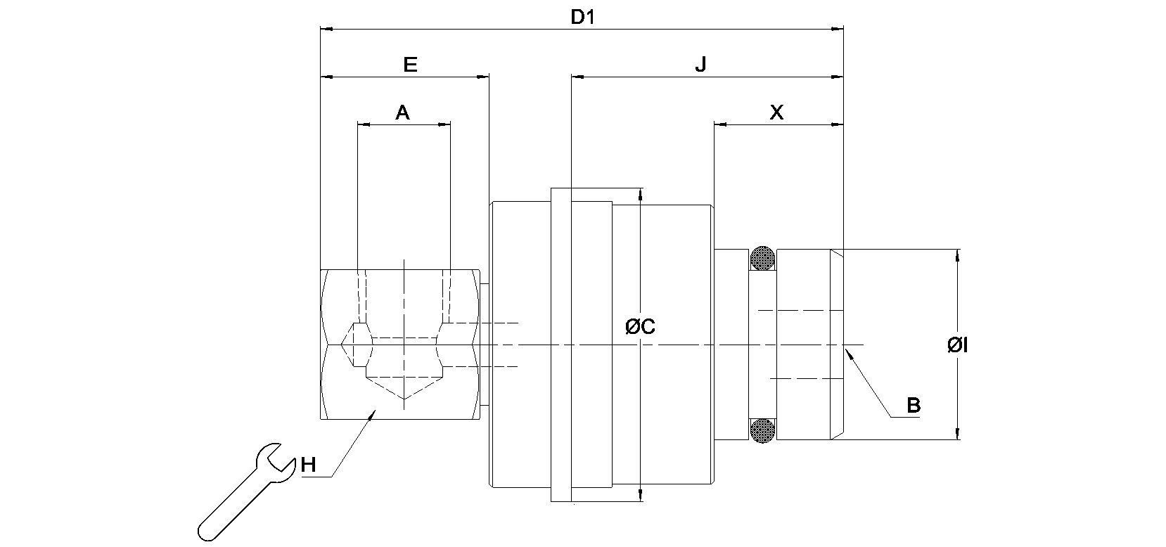 Khớp nối xoay Rotary Union 1102-227-001 Deublin Việt Nam