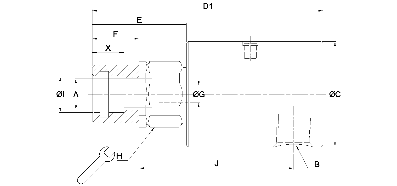 Ротационное соединение 1102-292-291 Deublin