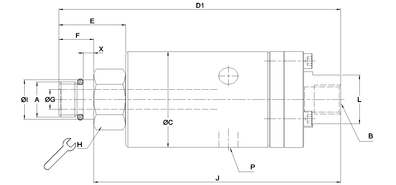 Ротационное соединение 1108-002-153 Deublin