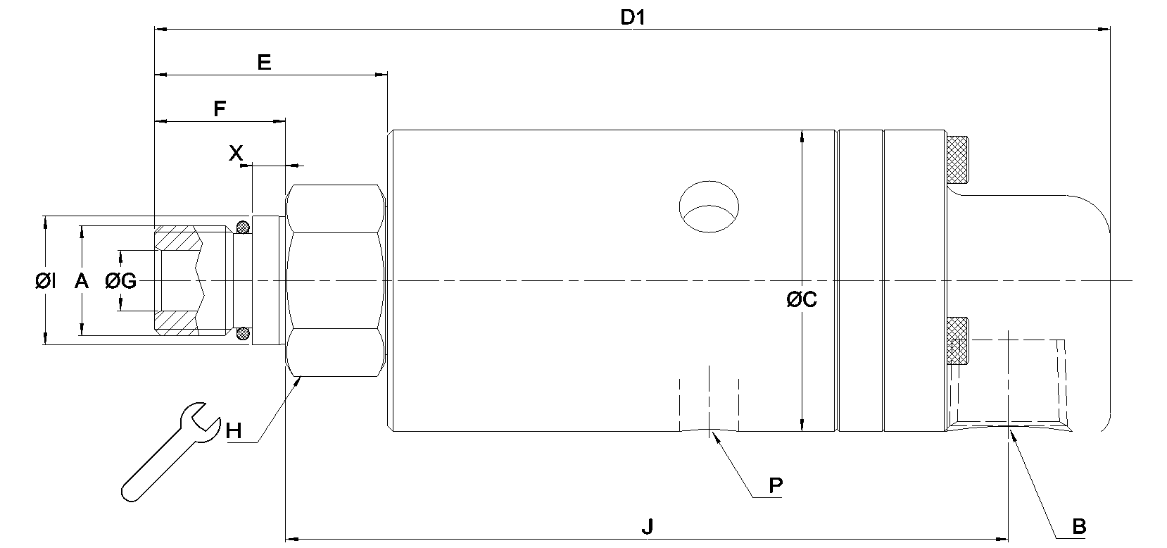 Ротационное соединение 1108-001-153 Deublin