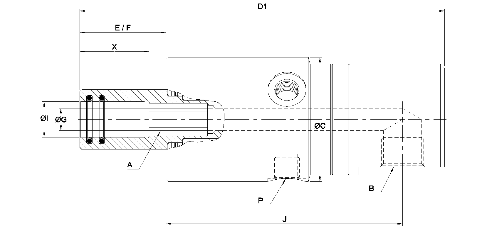 Ротационное соединение 1109-402-403 Deublin