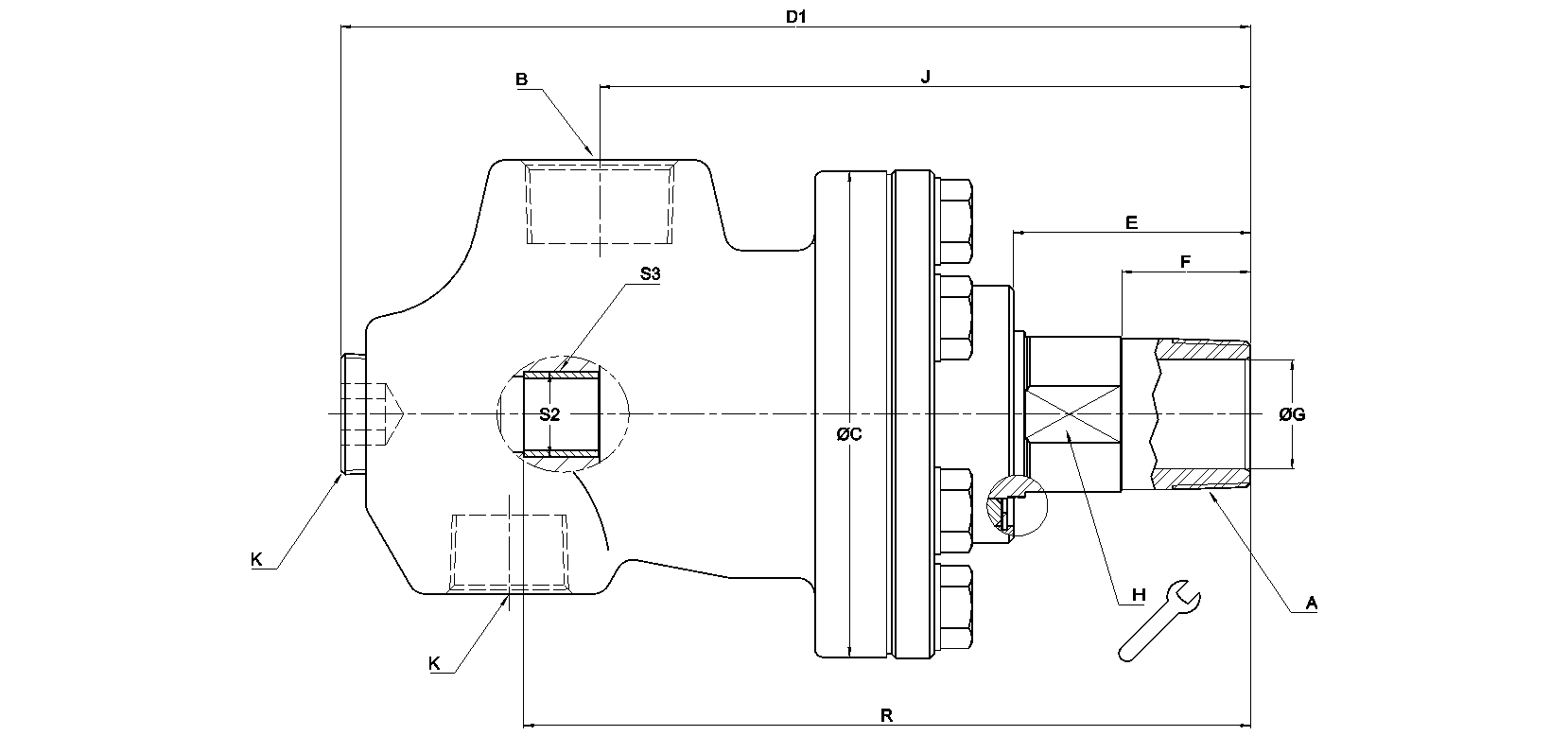 Ротационное соединение BC-54206-48-50 Deublin