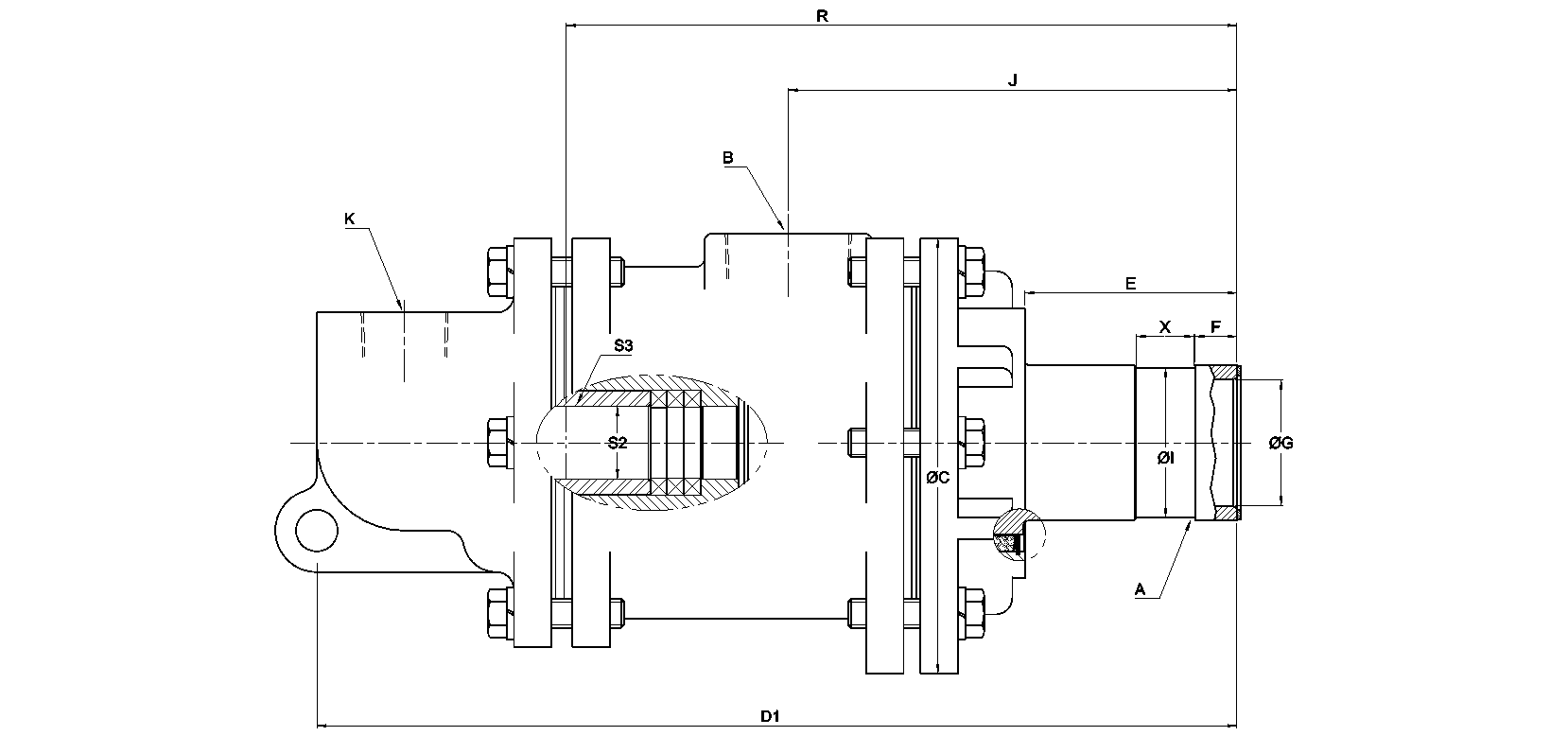 Ротационное соединение BC-56743-40-62 Deublin