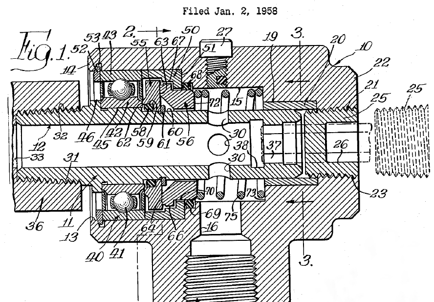 Patente de la junta rotativa 