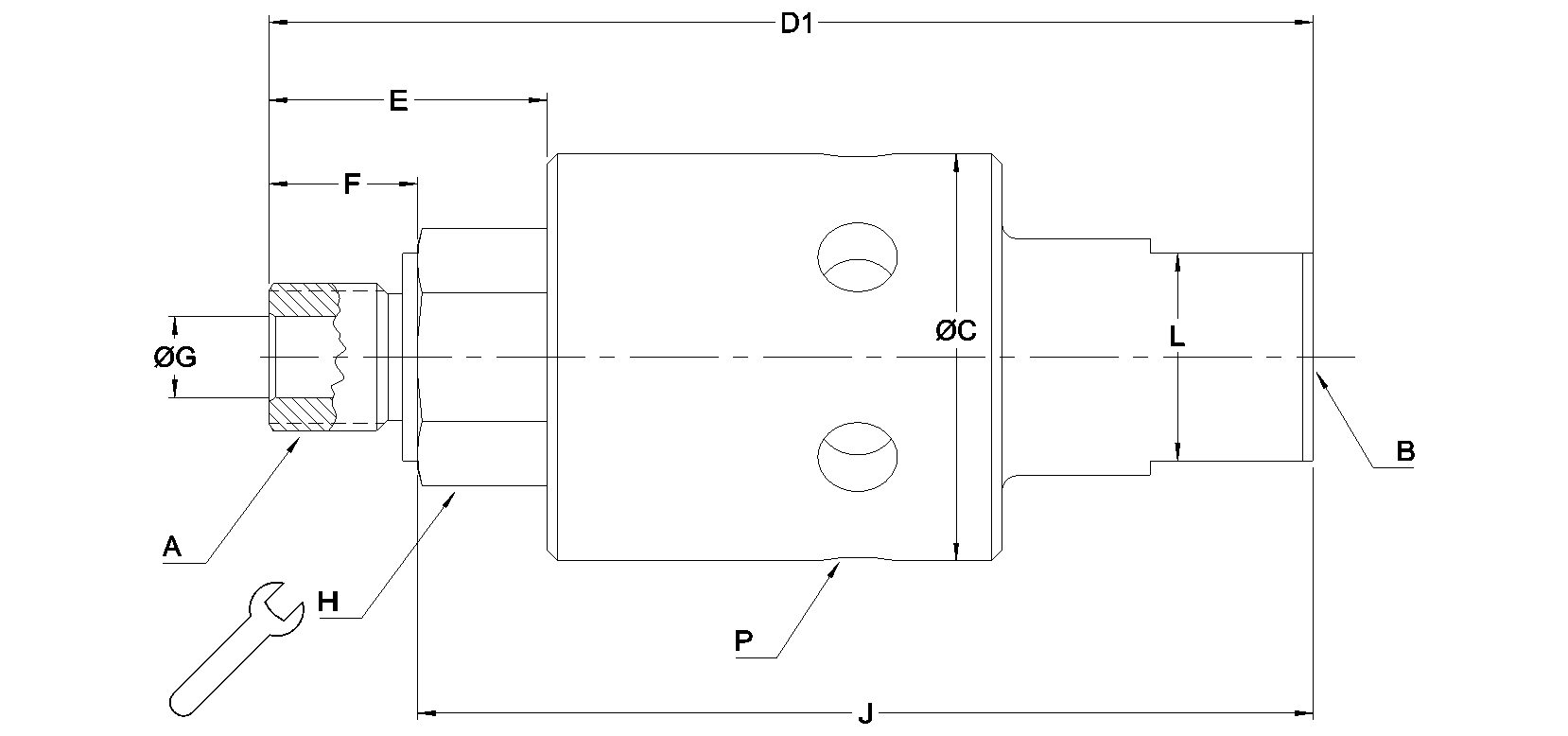 Selected dimensions for this product