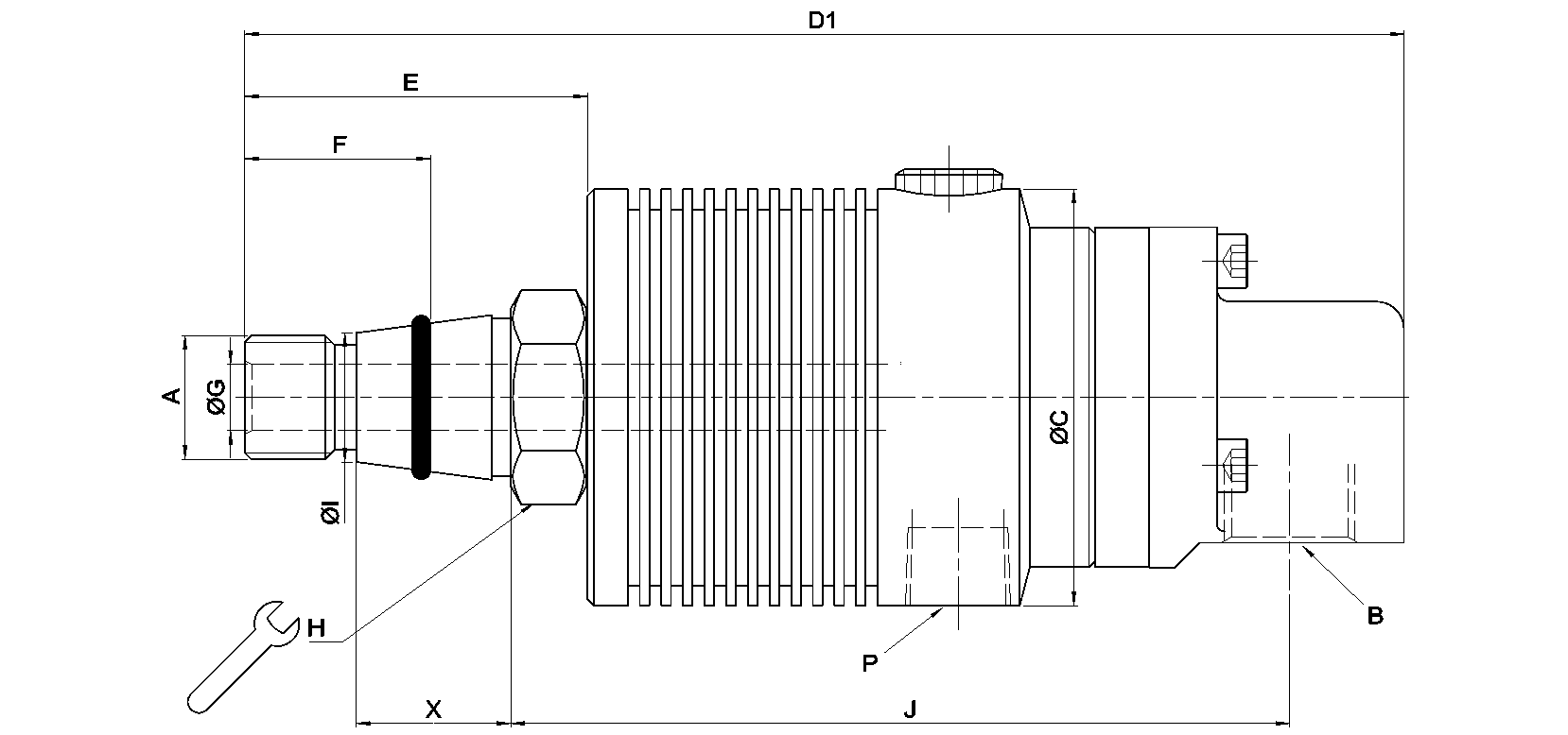 Selected dimensions for this product