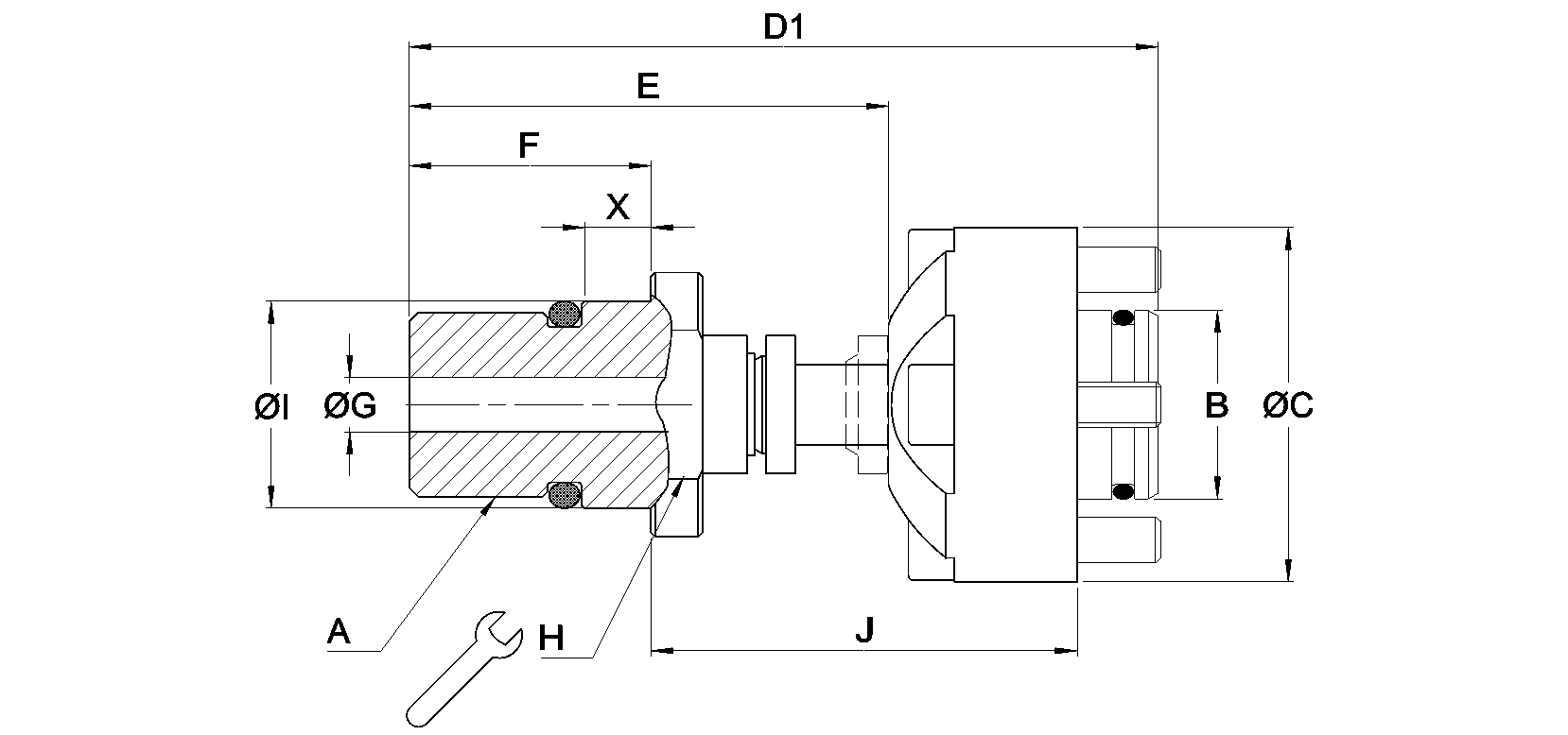 Selected dimensions for this product