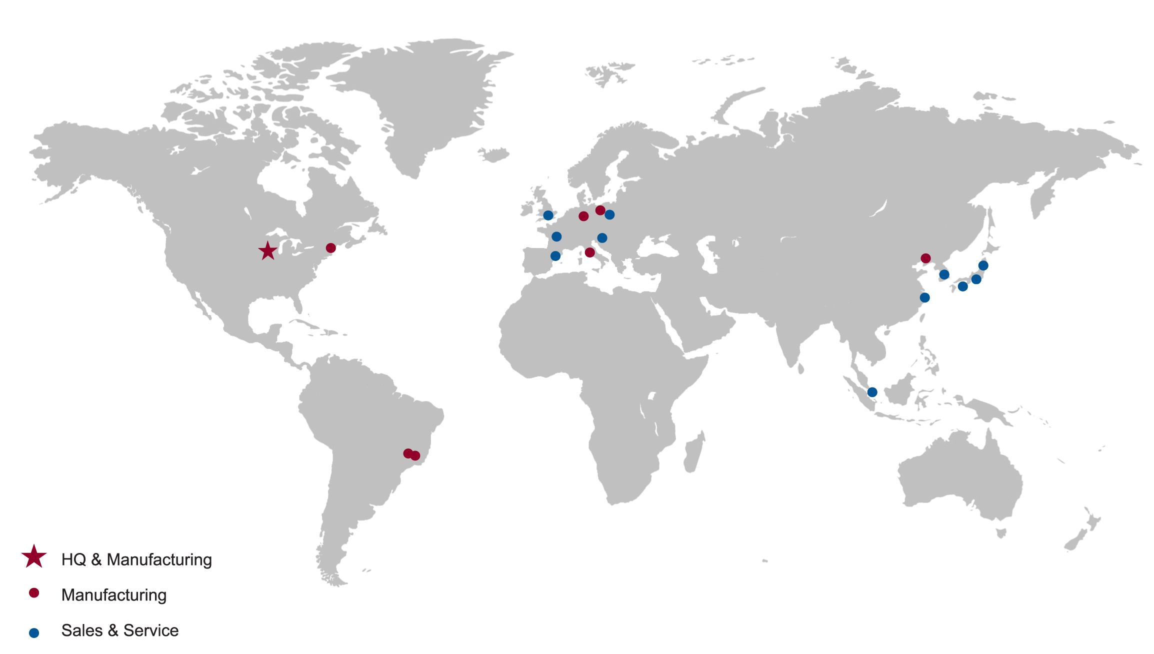 Deublin Worldwide Map Deublin Worldwide Map