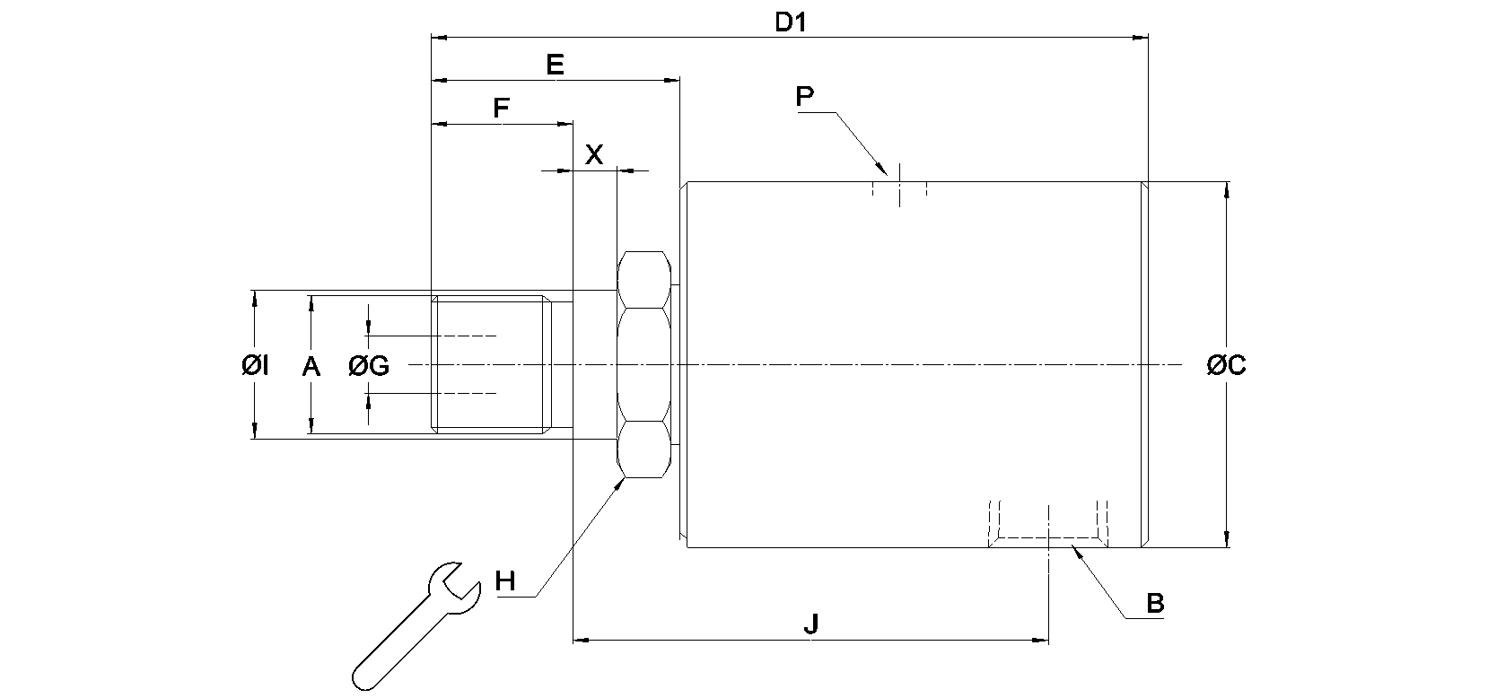 Selected dimensions for this product