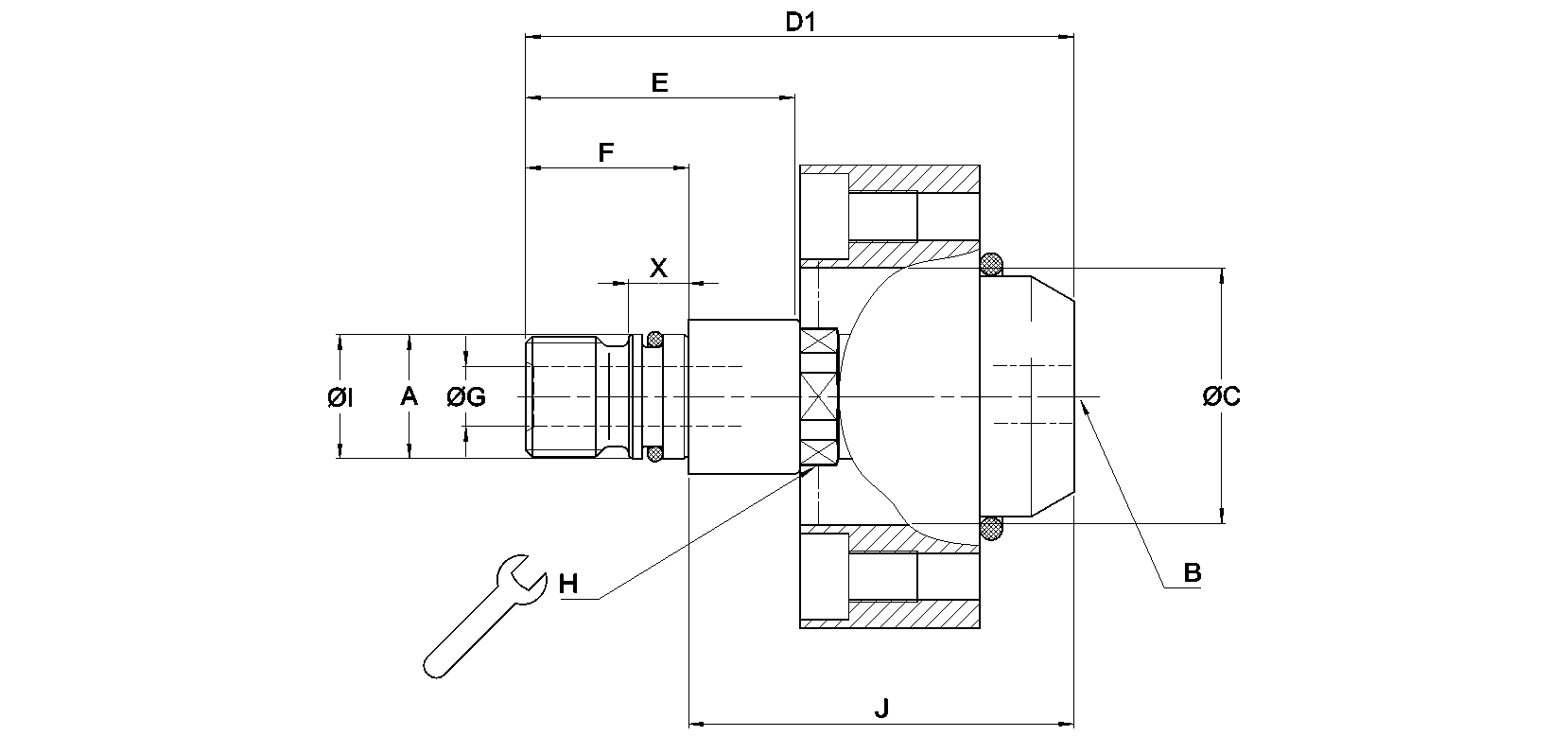 Giunto Rotante Alta Velocità 1121-269-851 – Ricambio Aftermarket, 1 Pezzo
