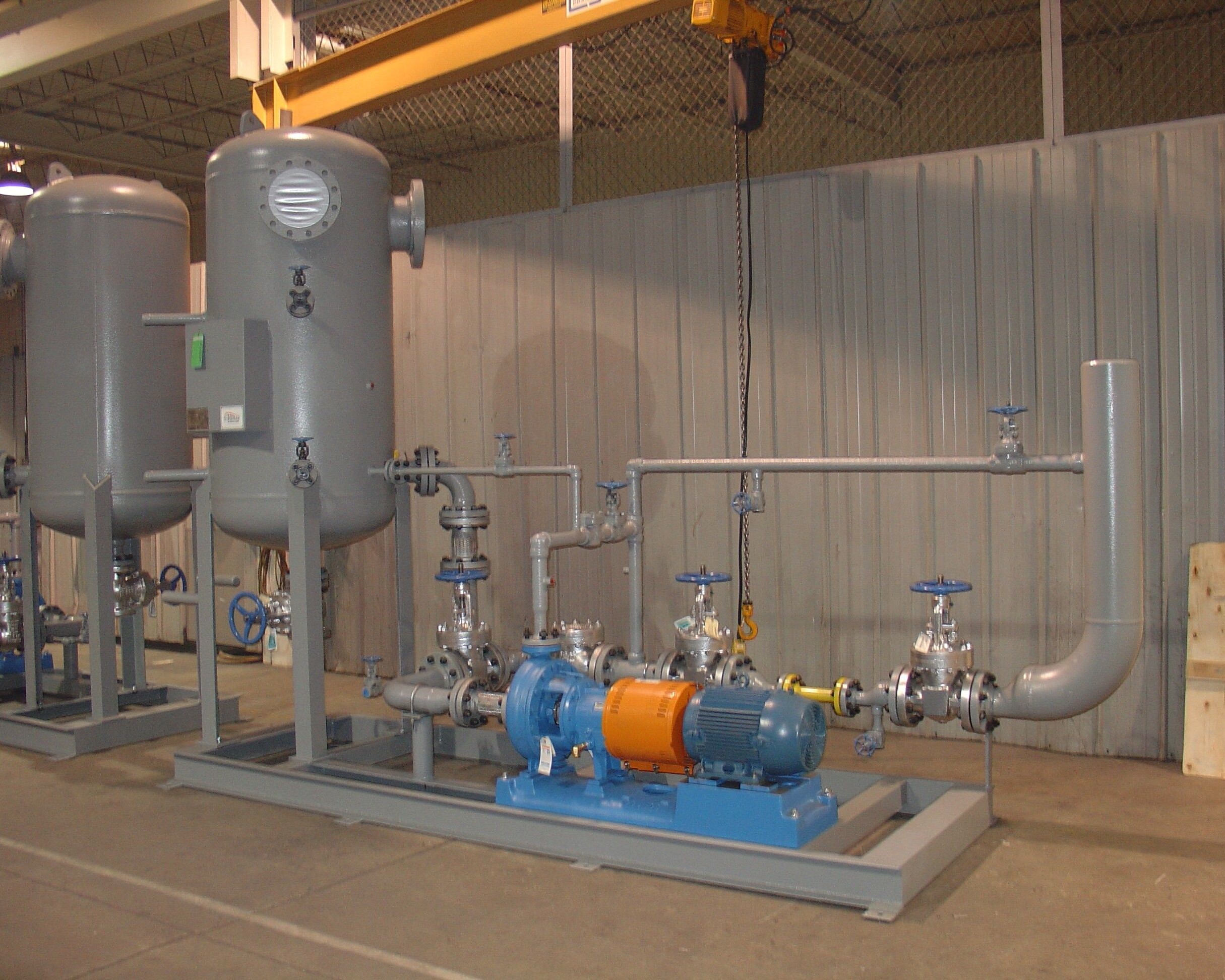 Máquina de vapor y condensado